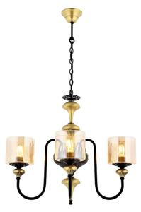 Candelabru cu lanț BUSAN 3xE27/40W/230V, auriu