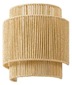 Lampă de perete Lindby, Anuva, reglabil, Bej, Camera de zi, Hârtie / Carton, Casă de țară / Rustic