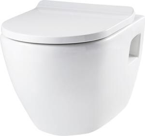 Set WC suspendat form & style Nevis alb, incl. capac WC