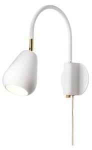 Lampă de perete Nuura Aps, Anoli, reglabil, Alb, Camera de zi, Metal, Modern