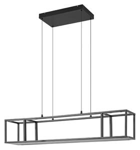 Lustră Pendul Lucande, Estante, reglabil, Negru, Camera de zi, Metal, Modern