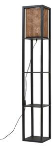 Lampadar Lindby, Birta, Negru, Camera de zi, Lemn, Modern