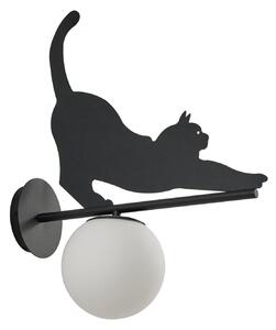 Lampă de Exterior Lindby, Katti Cat, reglabil, Negru, Balcon, Metal, Casă de țară / Rustic
