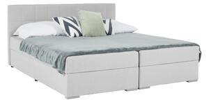 Pat tip boxspring Ferata Komfort gri deschi, 160x200 cm