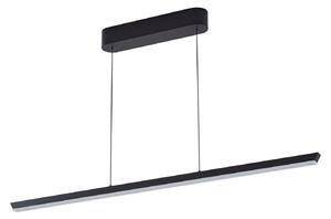 Lustră Pendul Lucande, Solvar, reglabil, Negru, Camera de zi, Metal, Modern