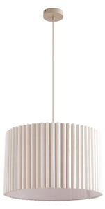Lustră Pendul Lindby, Libbie, reglabil, Bej, Camera de zi, Țesătură / Textil, Scandinavă