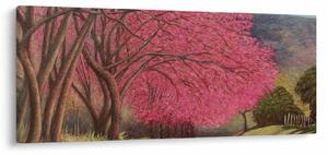 Tablou cu copaci înfloriți (120x50 cm)