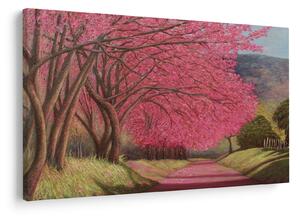 Tablou cu copaci înfloriți (90x60 cm)