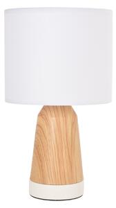 Lampa de masă Baltik alb/lemn deschis, înălțime 33 cm