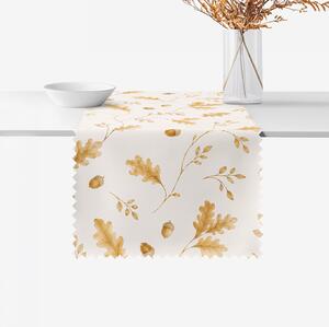 Goldea napron de masă teflonat - frunze de stejar 50x140 cm
