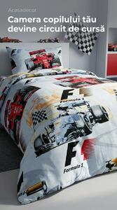 Lenjerie de pat copii bumbac Formula 1