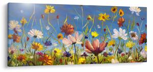 Tablou cu luncă înflorită (120x50 cm)