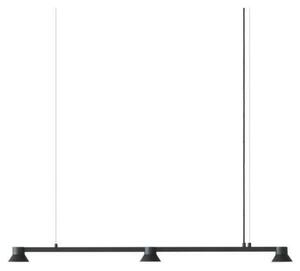 Lustră Pendul Normann Copenhagen, reglabil, Negru, Sala de mese, Aluminiu