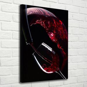 Tablou canvas vin rosu