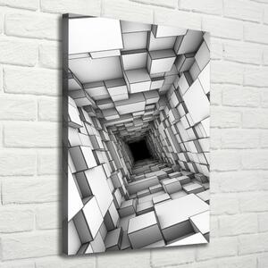 Pictură pe pânză Tunel cu cuburi