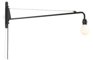 Lampă de perete Vitra, Negru, Camera de zi, Metal