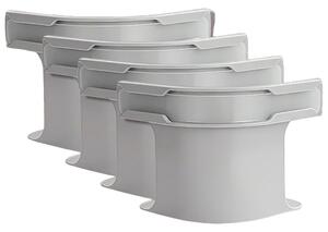 Set 4 suporturi de colț pentru cearșaf, cearșaful stă întins pe saltea