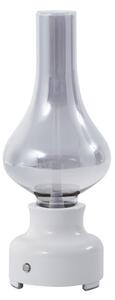 Lampă de masă NOLA, Mist, reglabil, Alb, Camera de zi, Sticlă, Design industrial