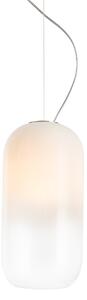 Lustră Pendul Artemide, Gople Mini, reglabil, Alb, Camera de zi, Sticlă, Design
