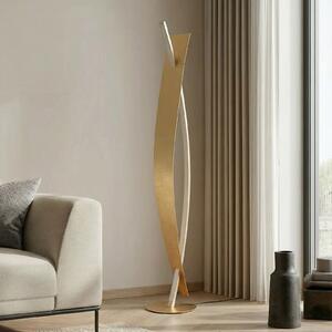 Lampadar Lucande, Marija, reglabil, Auriu / Alamă, Camera de zi, Metal, Modern