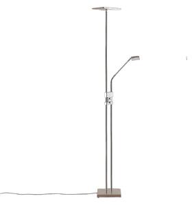 Lampadar Lindby, Jonne, reglabil, Metalic, Camera de zi, Metal, Modern