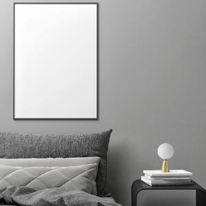 Miloox by Sforzin Lampă de masă Lunar cu picior auriu, Ø 12 cm, reglabil, Alb, Camera de zi / sufragerie, Sticlă, Modern, glob