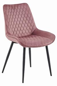 Scaun Bucatarie/Dining Rokko Roz Catifea