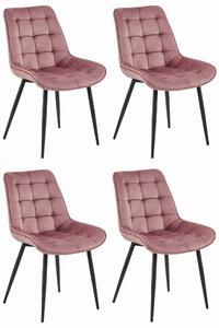 Set Scaune 4 Bucatarie/Dining Joy Roz Catifea