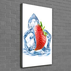 Imprimare tablou canvas Căpșuni și gheață