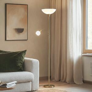 Lampadar Lindby, Elaina, Auriu / Alamă, Camera de zi, Metal, Modern
