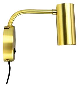 Lampă de perete Dyberg Larsen, Skagerrak, Auriu / Alamă, Camera de zi, Metal, Modern