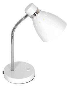 Steinhauer Lampă de masă Spring, alb, metal, braț flexibil, cu întrerupător, Alb, Studiu / Birou, Metal, Scandinavă