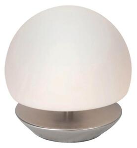 Steinhauer Lampă de masă LED Ancilla, picior oțel periat, reglabil, Alb, Camera de zi / sufragerie, Sticlă, Modern, glob