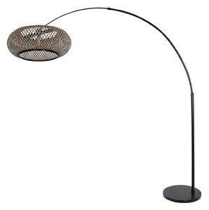 Steinhauer Sparkled Light lampadar arc negru, Negru, Camera de zi / sufragerie, Metal, Scandinavă