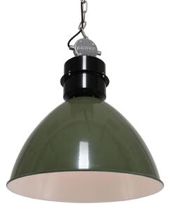 Steinhauer Lampă pendul oliv Frisk stil industrial, reglabil, Verde, Camera de zi / sufragerie, Metal, Design industrial