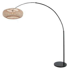 Steinhauer Sparkled Light lampadar arc negru/fag, Negru, Camera de zi / sufragerie, Metal, Scandinavă