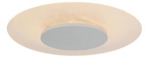 Steinhauer Plafonieră rotundă LED Birma pe alb, dimabilă, reglabil, Alb, Camera de zi / sufragerie, Plastic, Modern, Perete rotund