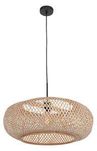 Steinhauer Lampă suspendată Maze, natur, reglabil, Lemn, Camera de zi / sufragerie, Bamboo, Modern