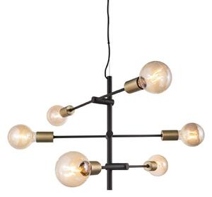 Lustră Pendul Nordlux, Josefine, reglabil, Negru, Camera de zi, Metal, Modern