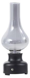 Lampă de masă NOLA, Mist, reglabil, Negru, Camera de zi, Sticlă, Design industrial