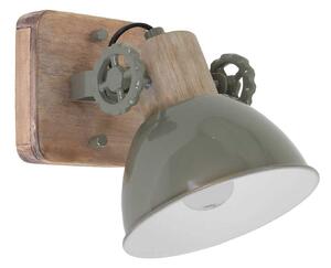 Steinhauer Gearwood spot tavan, 1 bec verde, reglabil, Lemn, Camera de zi / sufragerie, Lemn, Vintage