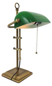 Steinhauer Ancilla lampă de birou reglabilă bronz/verde, Bronz / Alamă Veche, Studiu / Birou, Metal