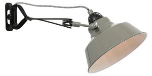 Steinhauer Aplică Nové cu ștecher, verde, Verde, Camera de zi / sufragerie, Metal, Design industrial