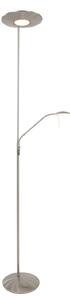 Steinhauer Lumină de plafon Zodiac LED cu lumină lectură LED, oțel, reglabil, Metalic, Camera de zi / sufragerie, Metal, Modern, Lumină de lectură