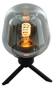 Steinhauer Lampă de masă Reflexion, Ø 15 cm, înălțime 23 cm, Negru, Camera de zi / sufragerie, Metal