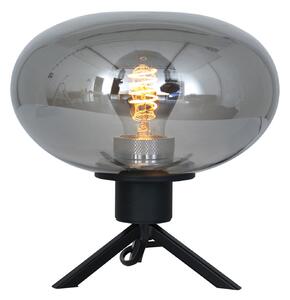 Steinhauer Lampă de masă Reflexion, Ø 22 cm, negru, Negru, Camera de zi / sufragerie, Metal