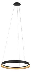 Steinhauer Ringlux Lampă suspendată LED, 1 bec, negru, metal, reglabil, Negru, Camera de zi / sufragerie, Metal, Modern