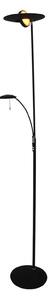Steinhauer Zenith LED lampadar LED, lumină de lectură, CCT, metal, negru, reglabil, Negru, Camera de zi / sufragerie, Metal