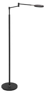 Steinhauer Lampadar LED Soleil, negru, metal, dimabil, Negru, Camera de zi / sufragerie, Metal, Proiector suspendat