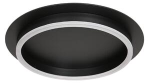 Steinhauer Ringlux plafonieră LED, negru, Ø 32 cm, metal, reglabil, Negru, Camera de zi / sufragerie, Metal, Modern
